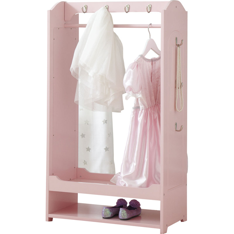 Teamson Kids Little Princess Clothing Rack with Storage, Pink & Reviews ...