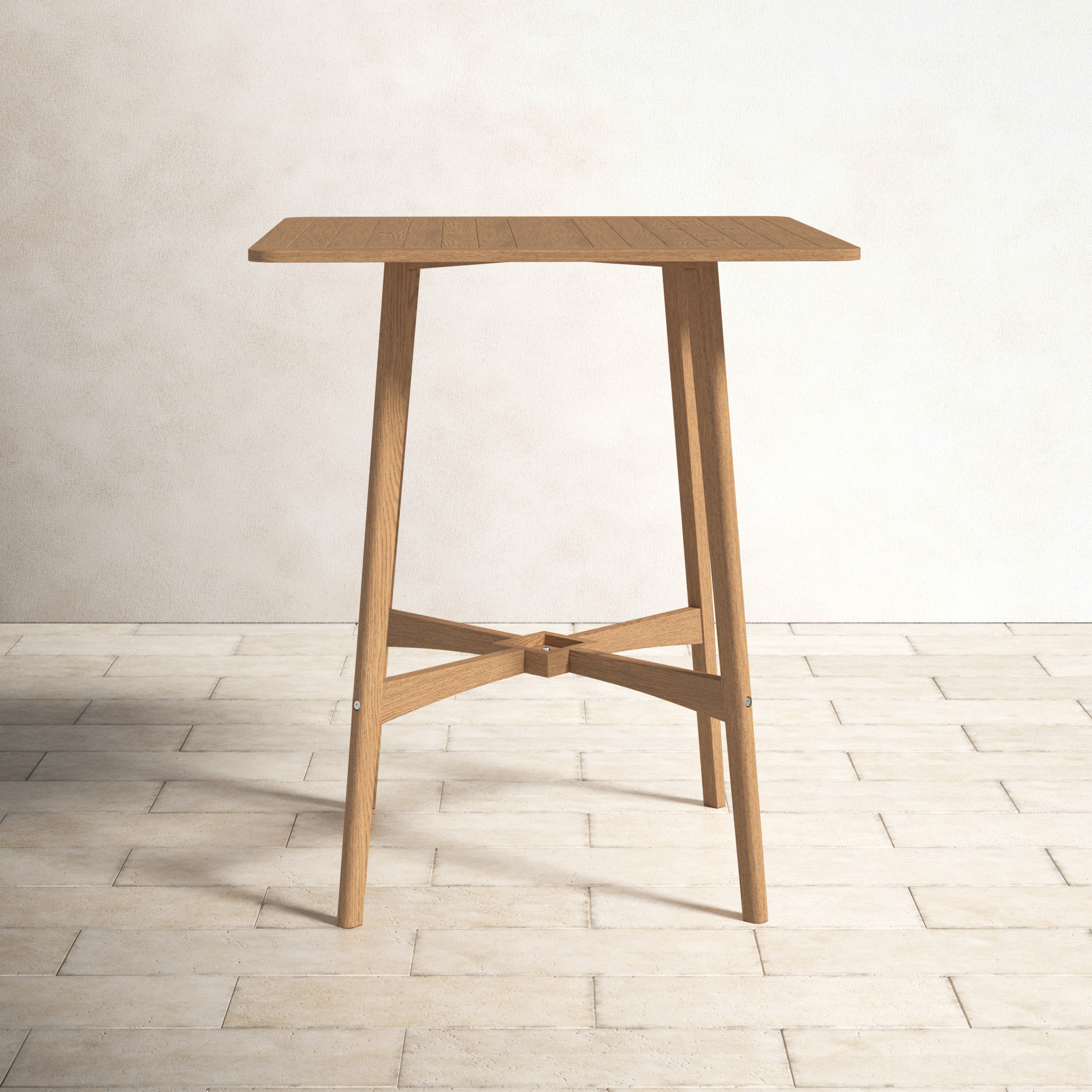 Birch Lane™ Roberto Teak Bar Table Wayfair