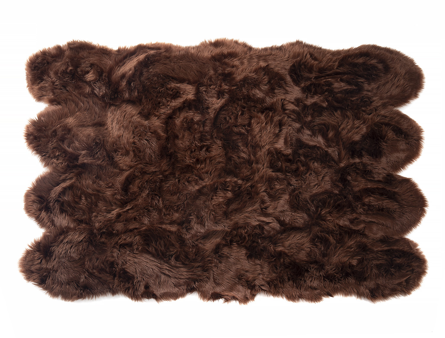 New Thick Shaggy Genuine Sheepskin Rug Area Rug Carpets Two Pelts 2019 