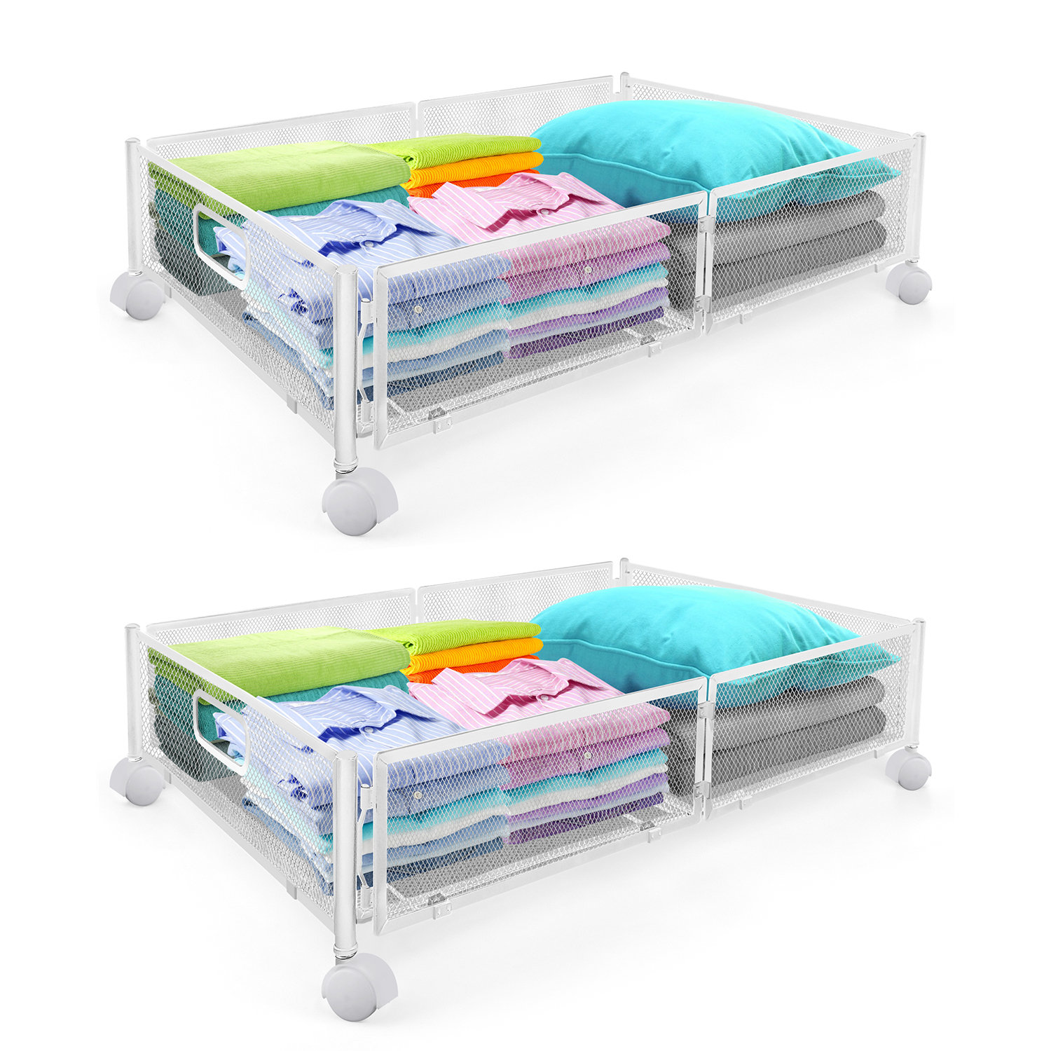Rebrilliant Metal Underbed Storage Set & Reviews Wayfair