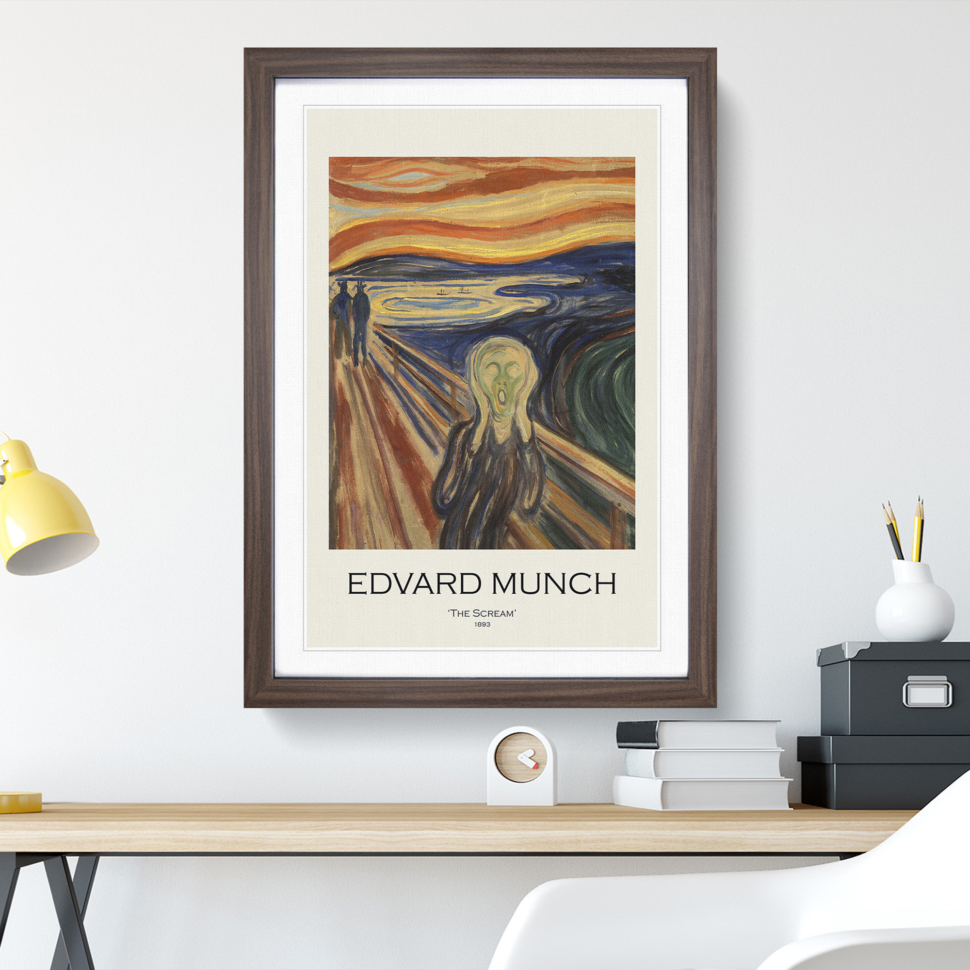 East Urban Home The Scream by Edvard Munch - Picture Frame Painting ...
