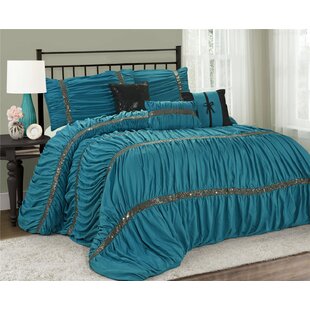 Details about   SHALALA NEW YORK 7-Piece Comforter Set Bed in a Bag Lightweight Bedding Set Cati 