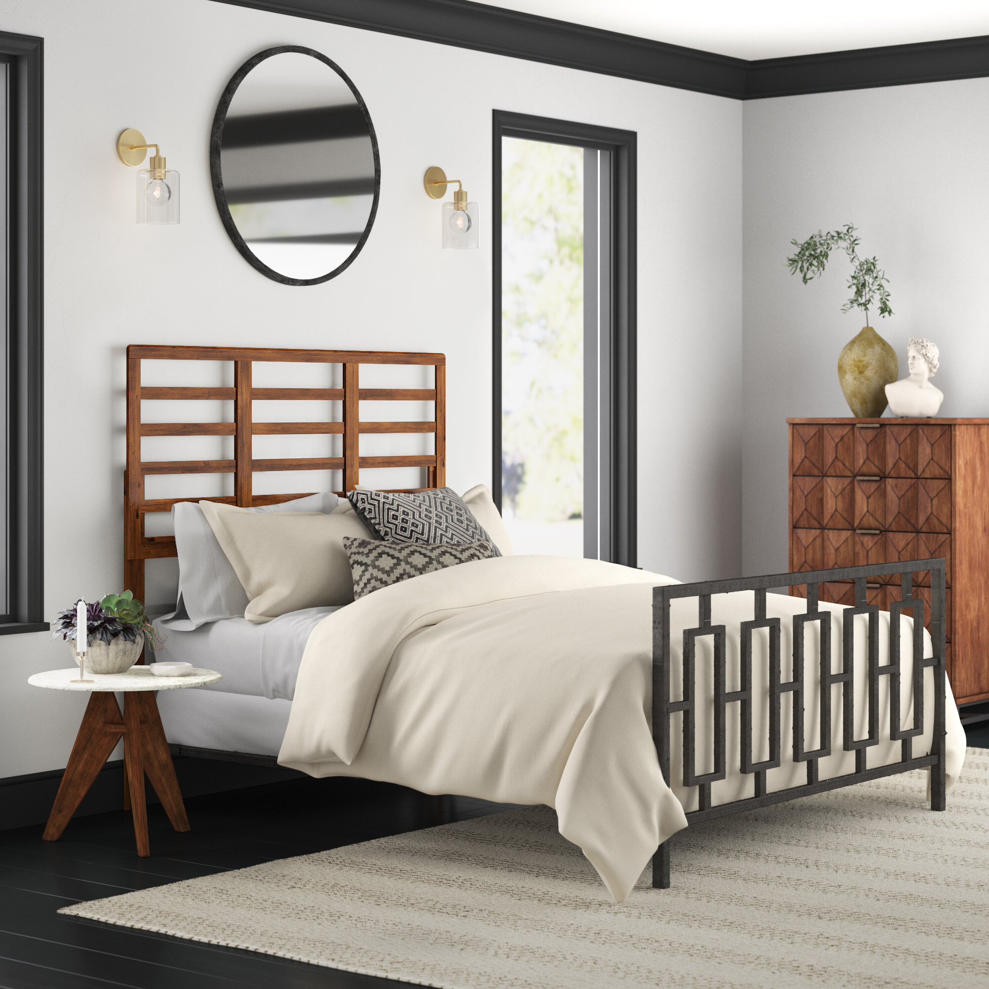 Mercury Row® Murakami Solid Wood Headboard Wayfair