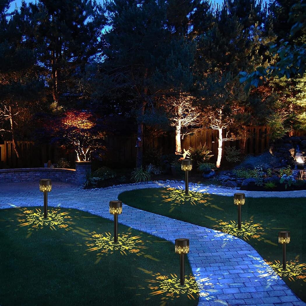 Solar Powered LED light For Outdoor Landscape Decor Garden Stake Path Lawn YardD 