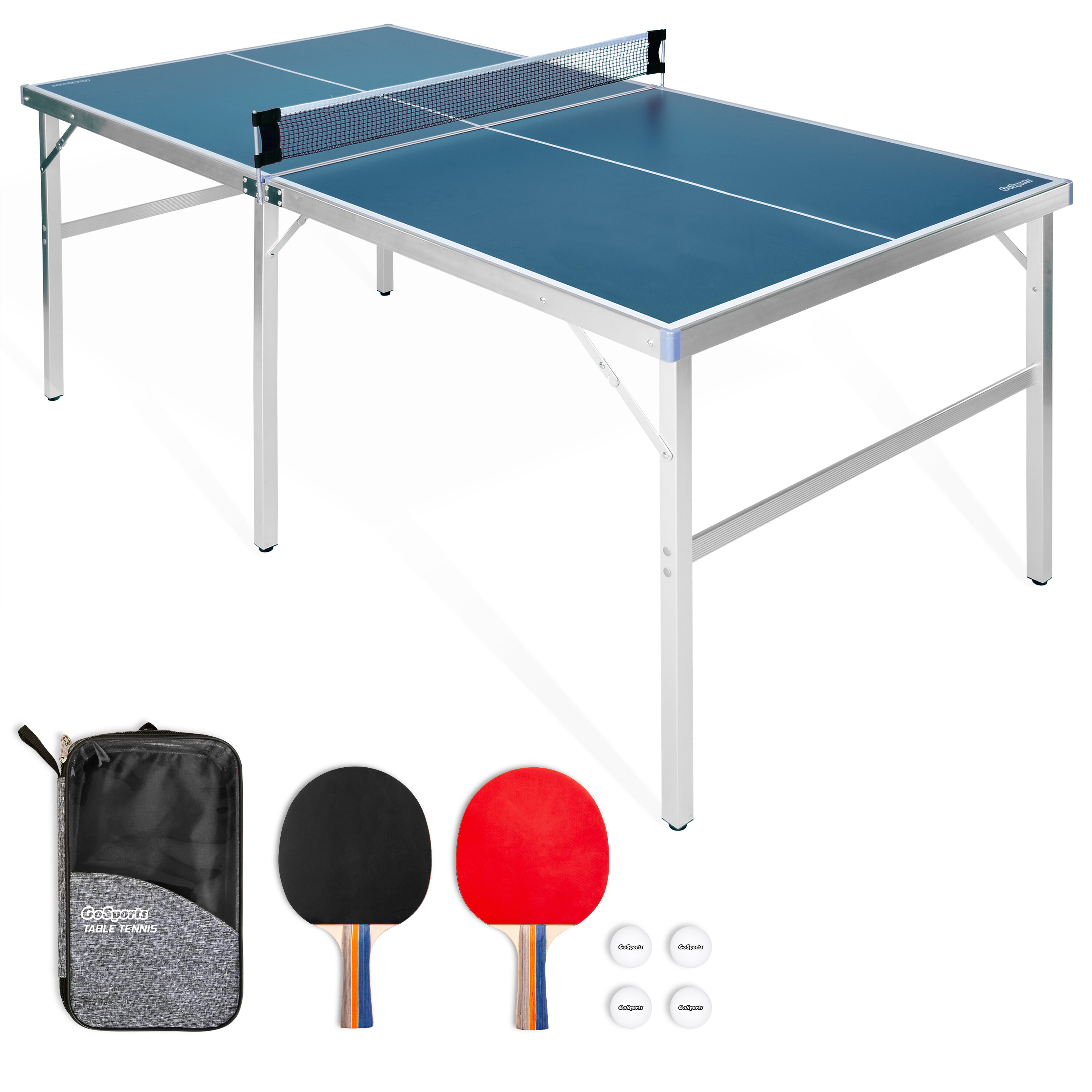Instant Table Tennis Game All In One Ping Pong Set For Any Table Paddle Ball 