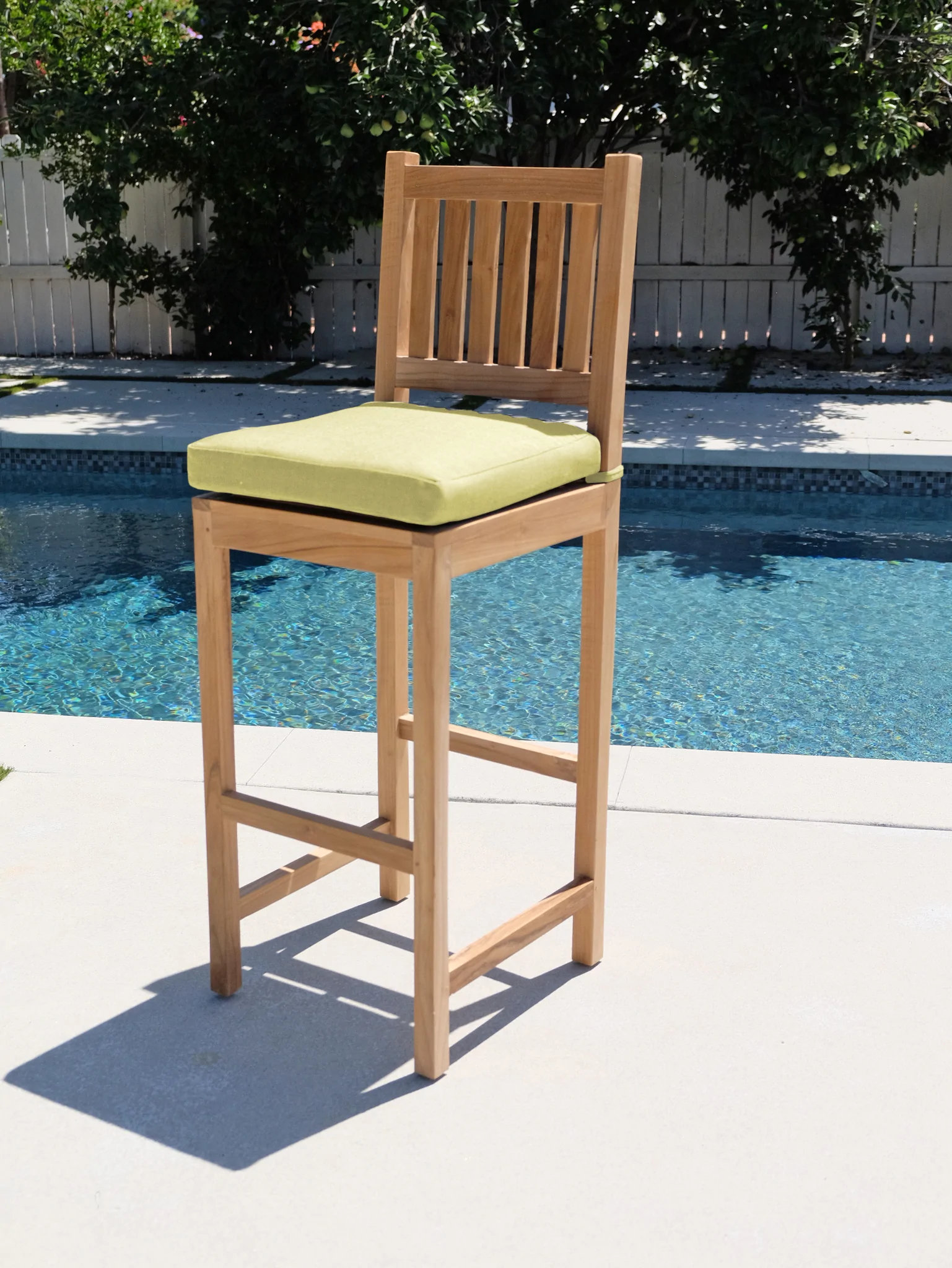 Willow Creek Designs Huntington Teak Outdoor 30'' Bar Stool with