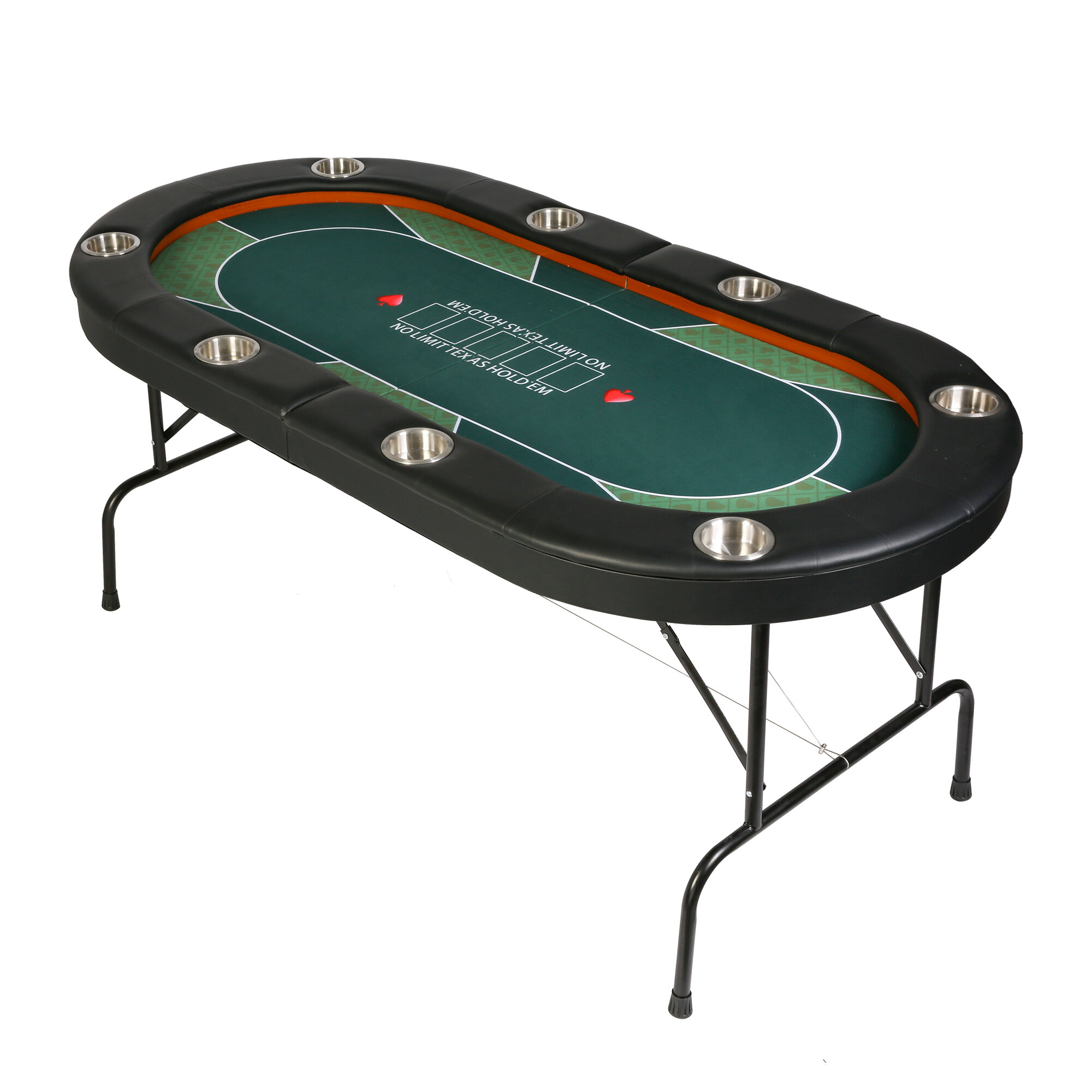 these Collision course Predecessor ACEM Foldable Poker Table 8 Playes | Wayfair