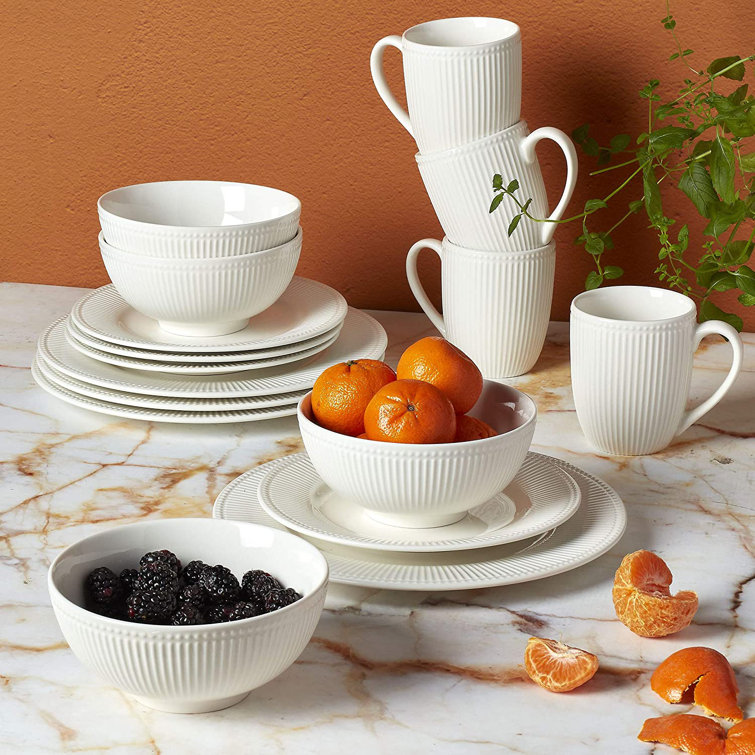 Tabletops Gallery Porcelain China Dinnerware - Set of 16