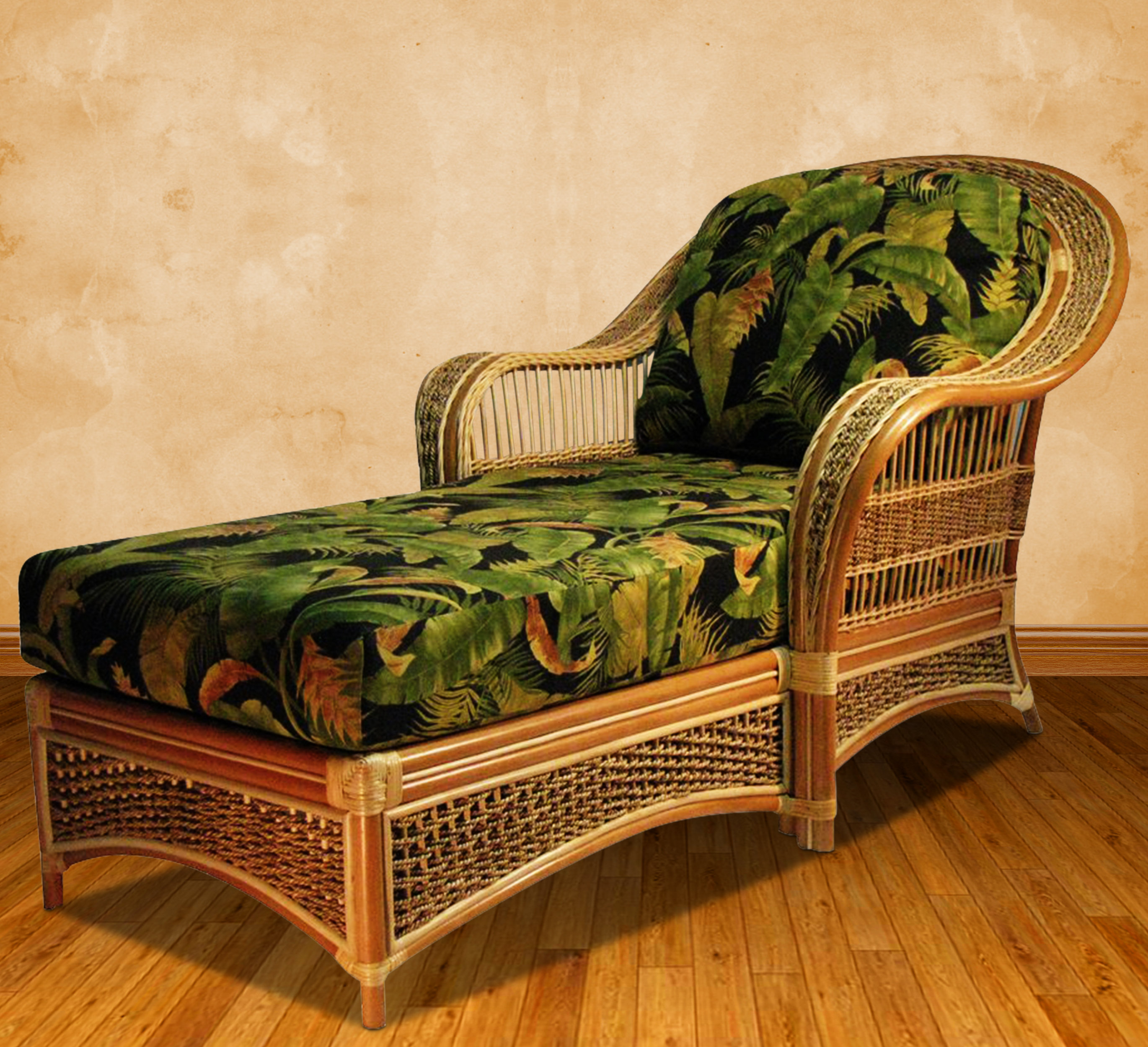 Slipcovered Chaise Lounge