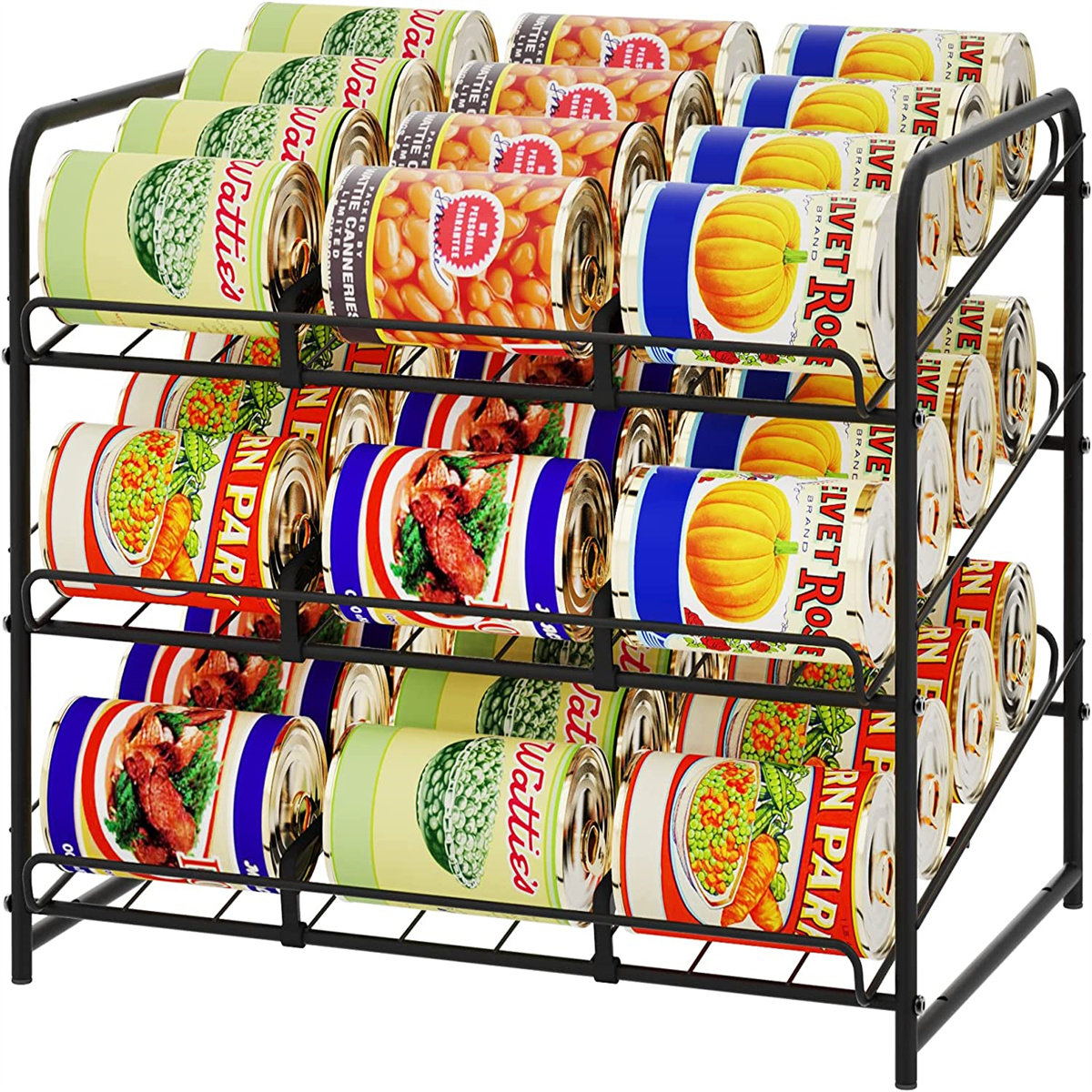 Rebrilliant Stackable Can Storage Dispenser Holds Up To 36 Cans For