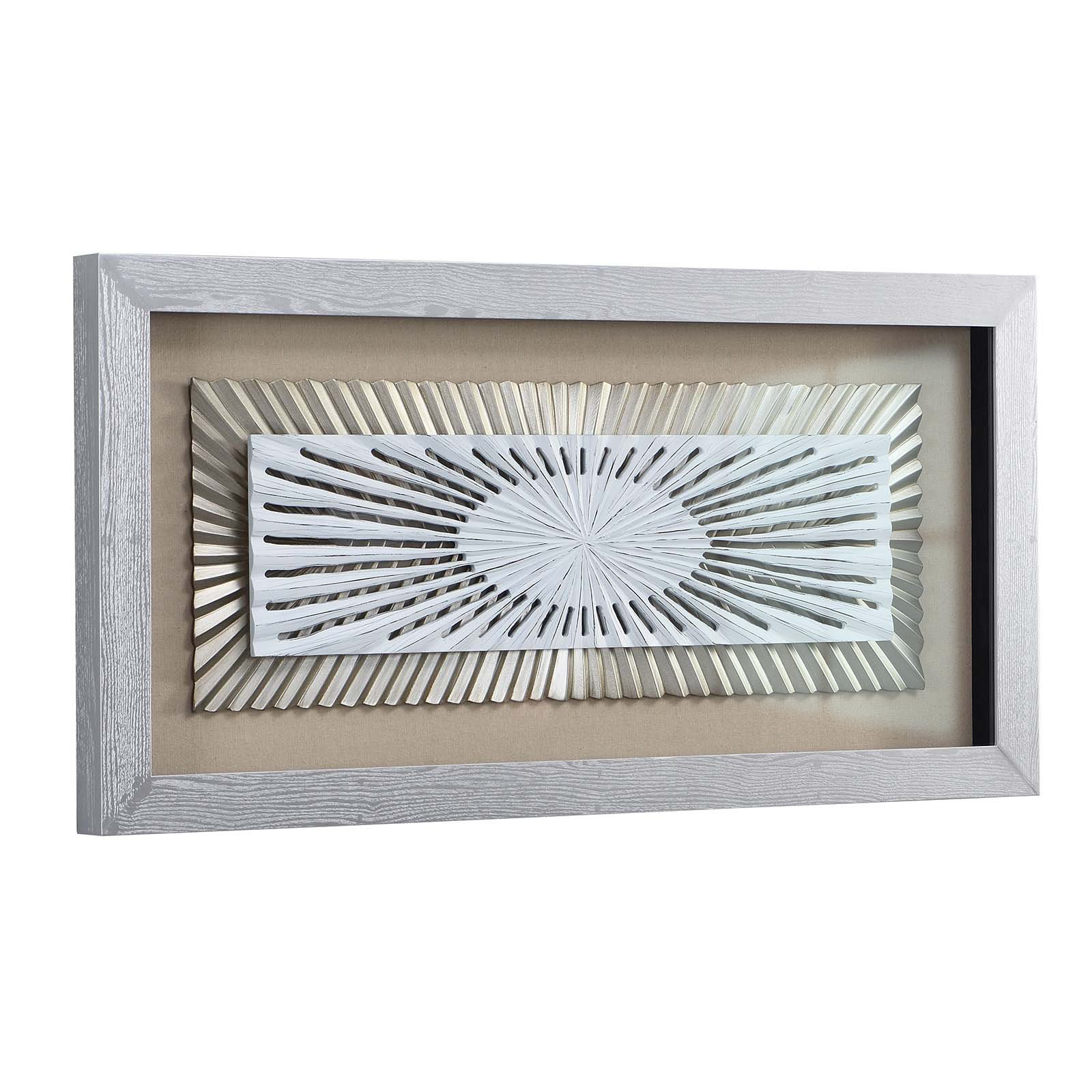 Dakota Fields 3D Silver Wall Decor Rectangle Shadow Box Wayfair
