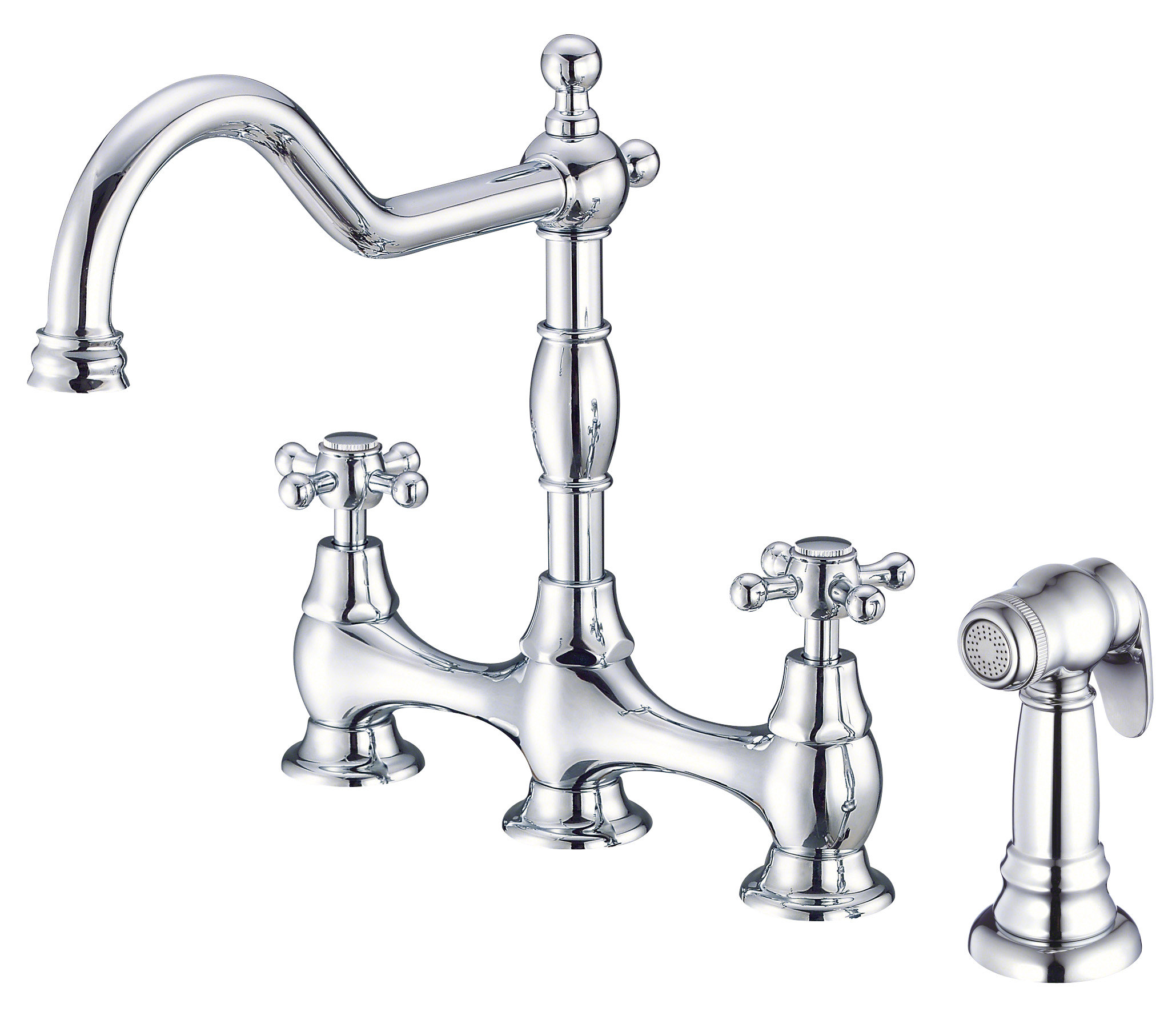 Gerber Opulence Bridge Faucet with Side Spray & Reviews | Wayfair