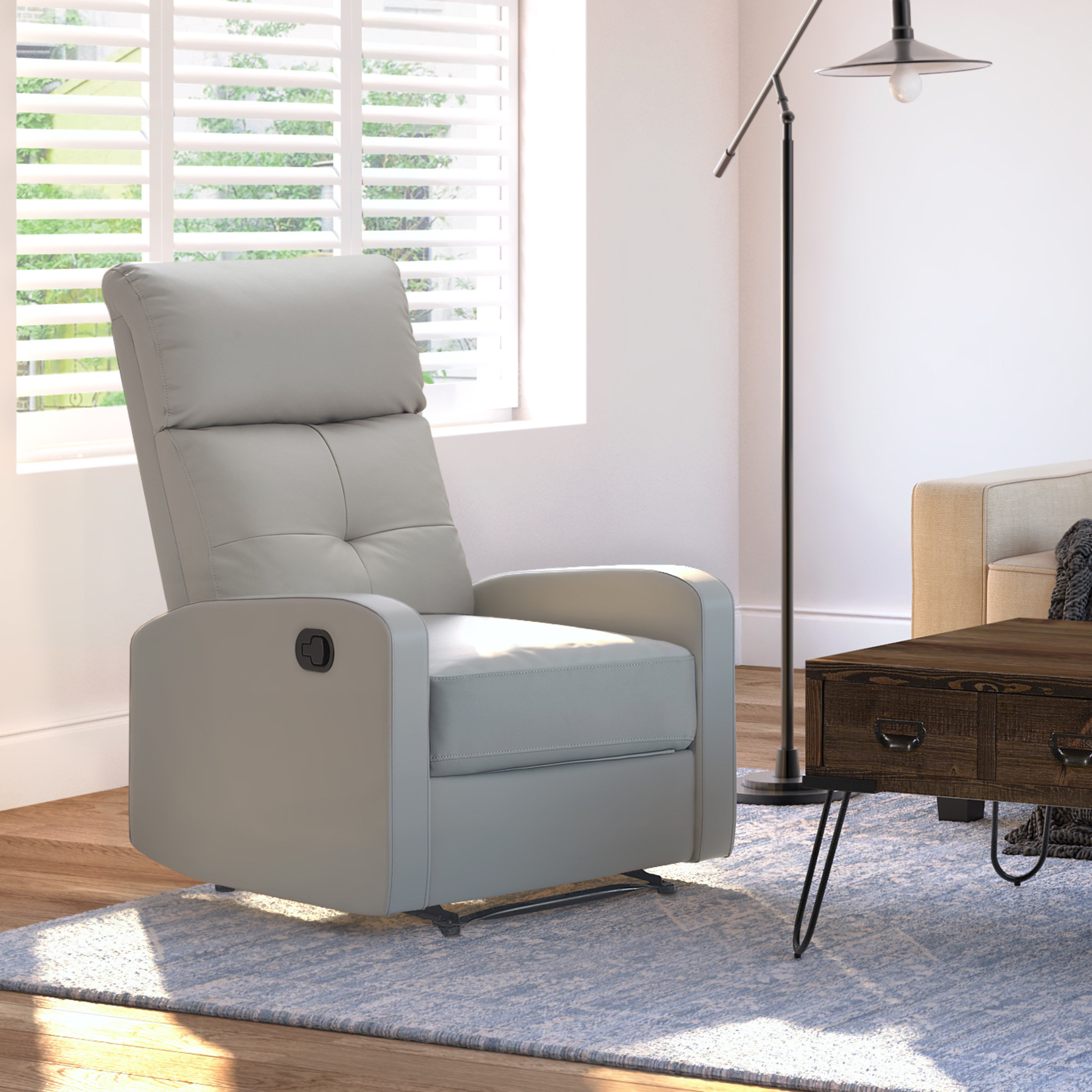 Truly Home ClickDecor Henderson Leather Recliner Chair & Reviews Wayfair