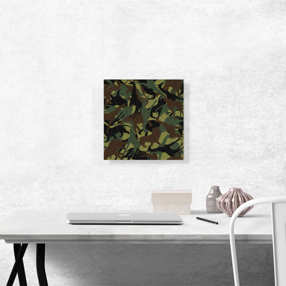 ARTCANVAS Army Green Camo Camouflage Wild Jungle Animals - Wrapped Canvas  Graphic Art | Wayfair