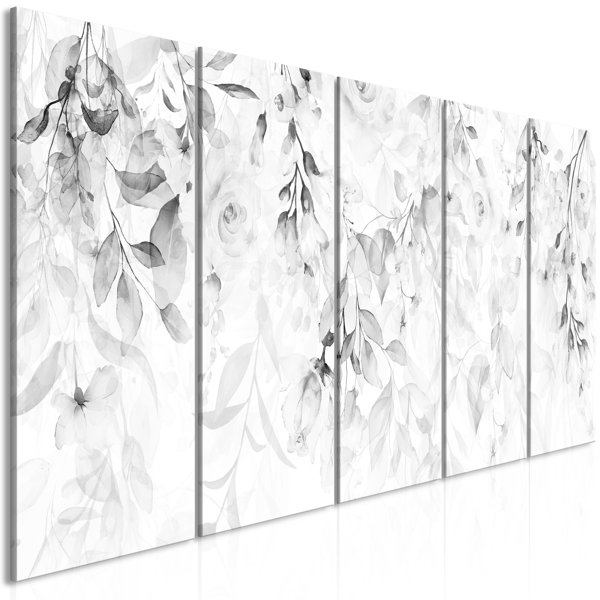 Rosalind Wheeler Waterfall Of Roses - 5 Piece Wrapped Canvas Graphic ...