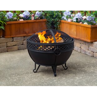 Astaryanza 25.59'' H x 27.95'' W Steel Wood Burning Outdoor Fire Pit