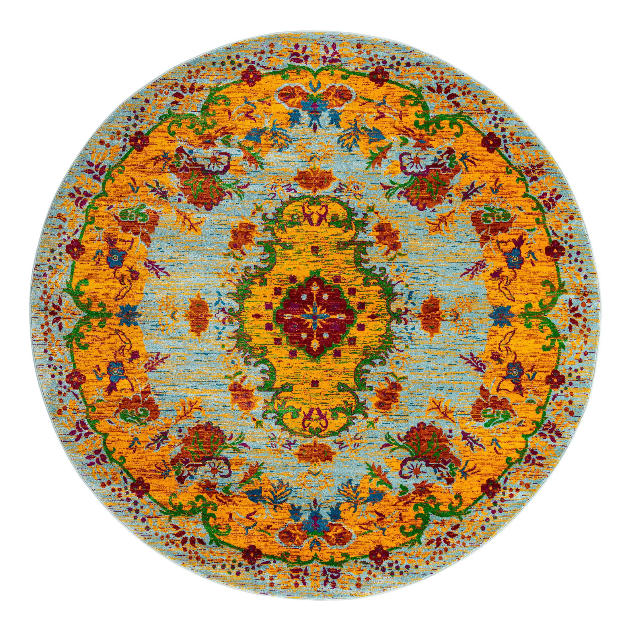 Bungalow Rose Performance Aqua Rug Wayfair