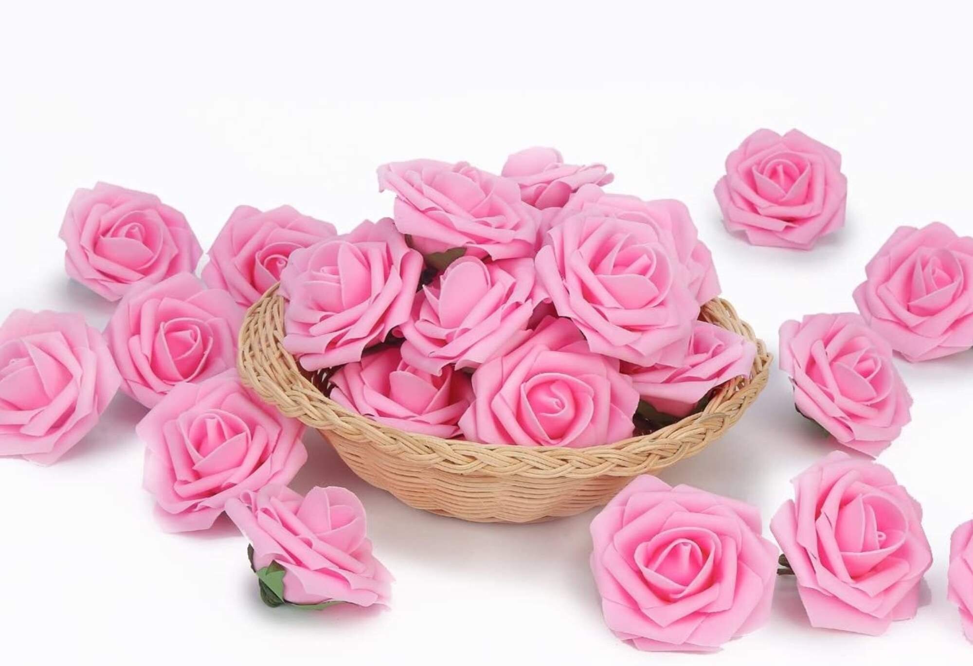 Single Stem Artificial Flower Fake Silk Rose Bridal Wedding Garden Home Decor US 