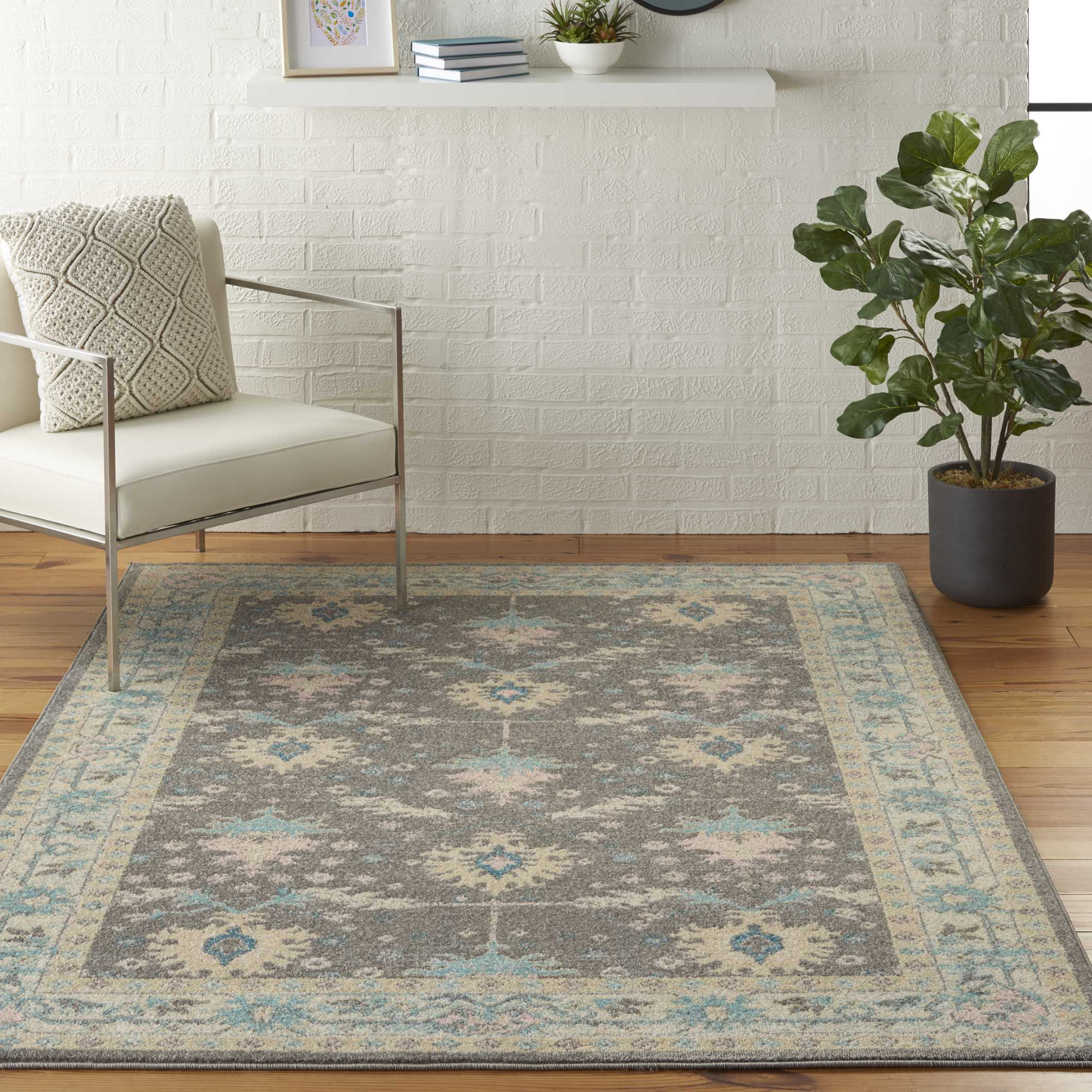 Charlton Home® Yezr Traditional Oriental Gray Area Rug & Reviews Wayfair