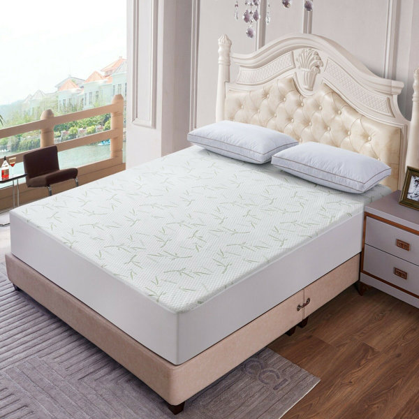 Bamboo Mattress Protector Waterproof Matress Cover Cooling Quilted Fitted Deep 