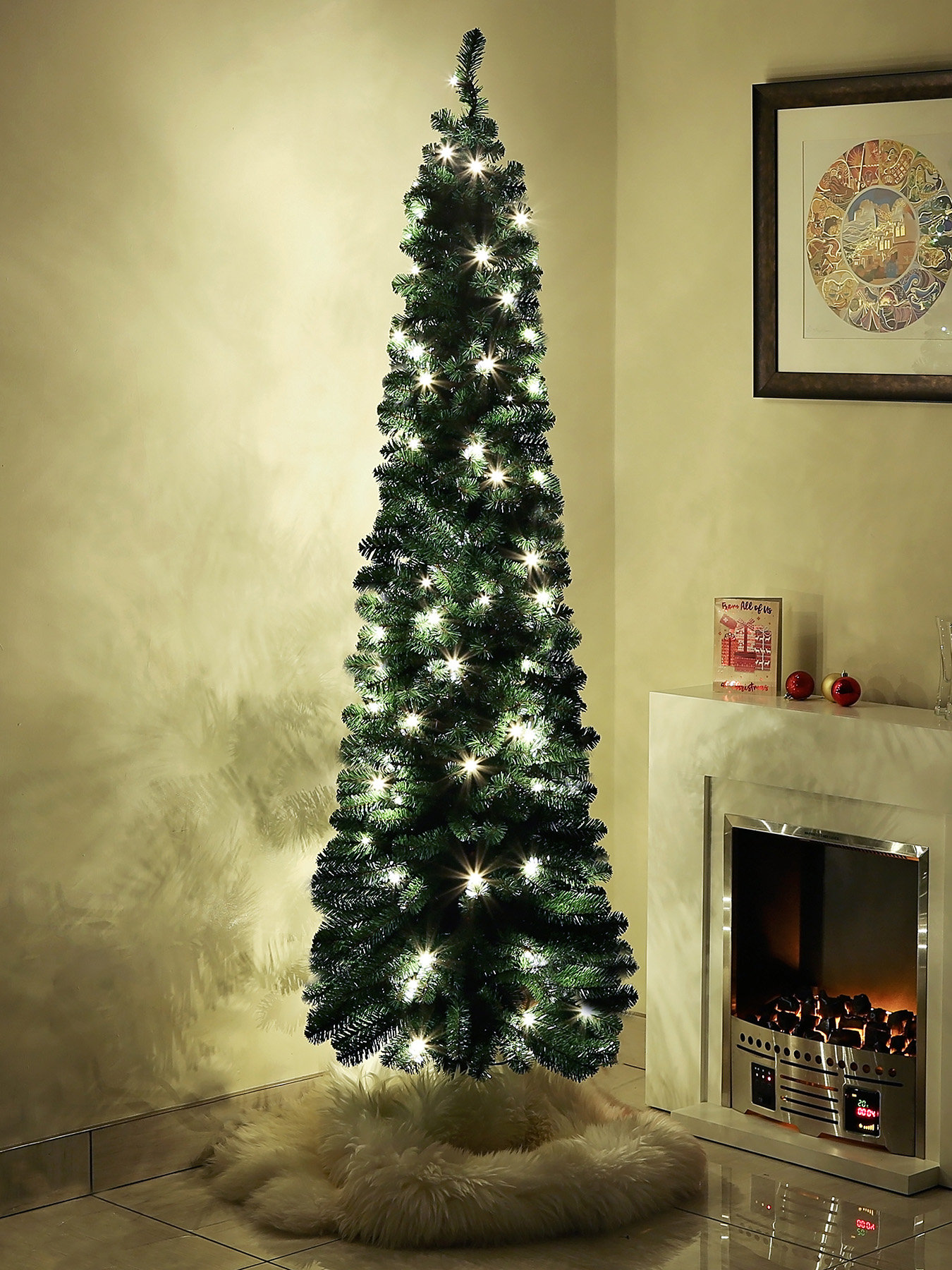 The Seasonal Aisle 180Cm Lighted Artificial Fir Christmas Tree