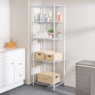 Details about   5 Layer Storage Rack 2000 lbs Capacity Tool Organizer With Adjustable Shelves 