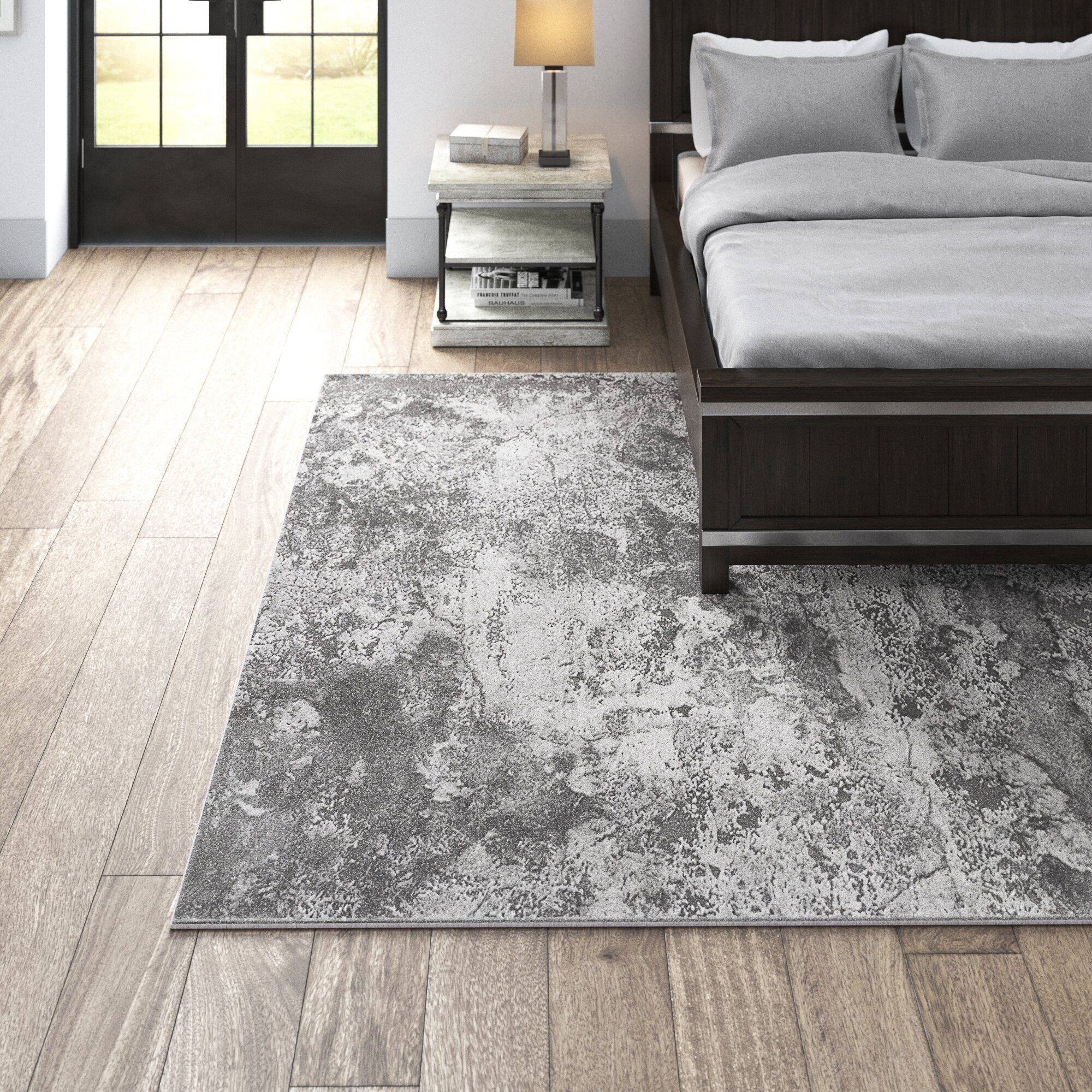 Greyleigh™ Bridgeton Abstract Dark Gray Area Rug & Reviews Wayfair