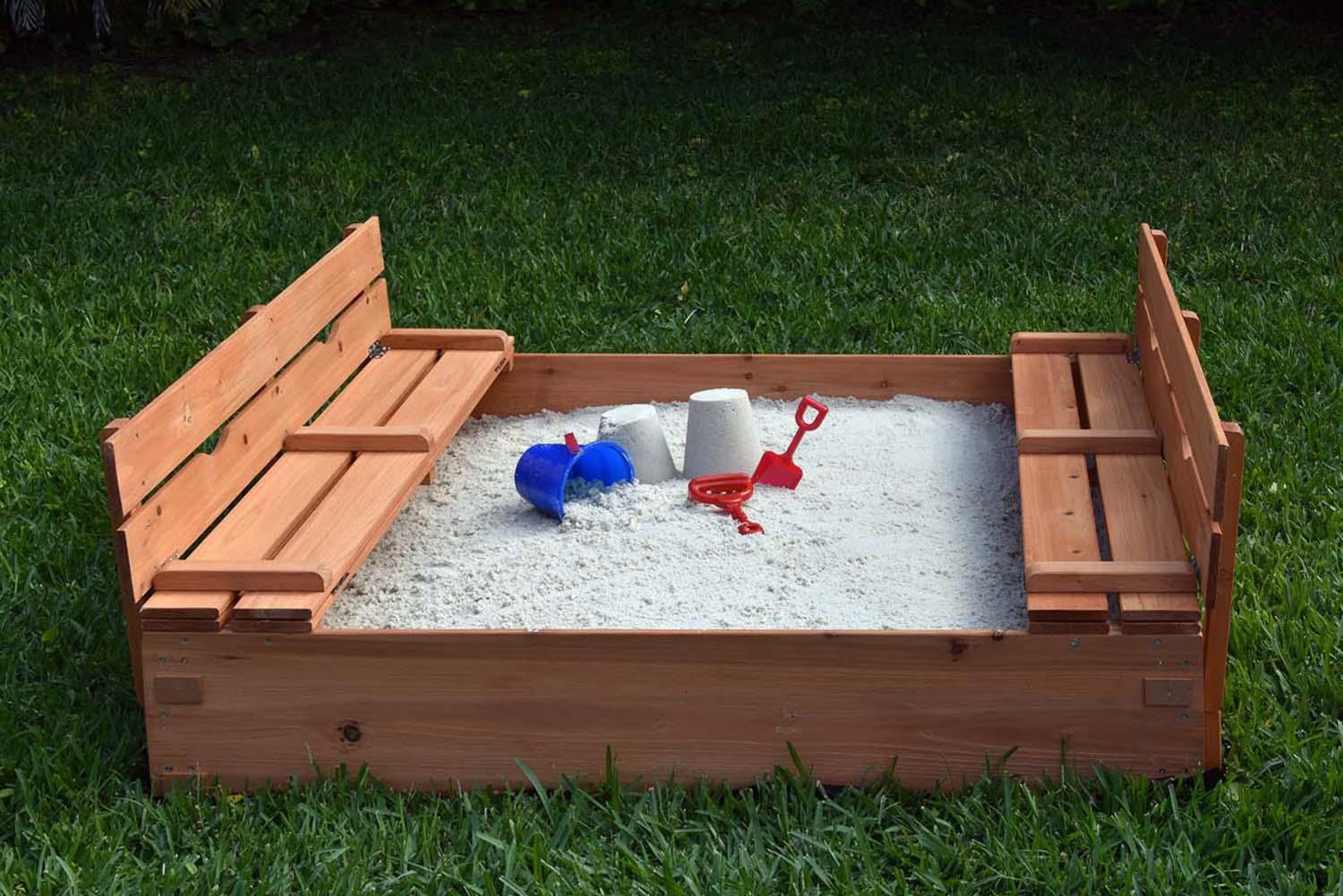 Harriet Bee 34 Harriet Bee Eirwen Kids 46.5" x 9.25"Solid Wood Natural  Sandbox & Reviews | Wayfair