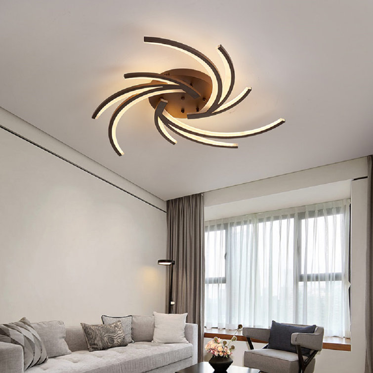 Acryl LED Deckenlampe Dimmbar mit Fernbedienung Deckenleuchte Wohnzimmer Leuchte 