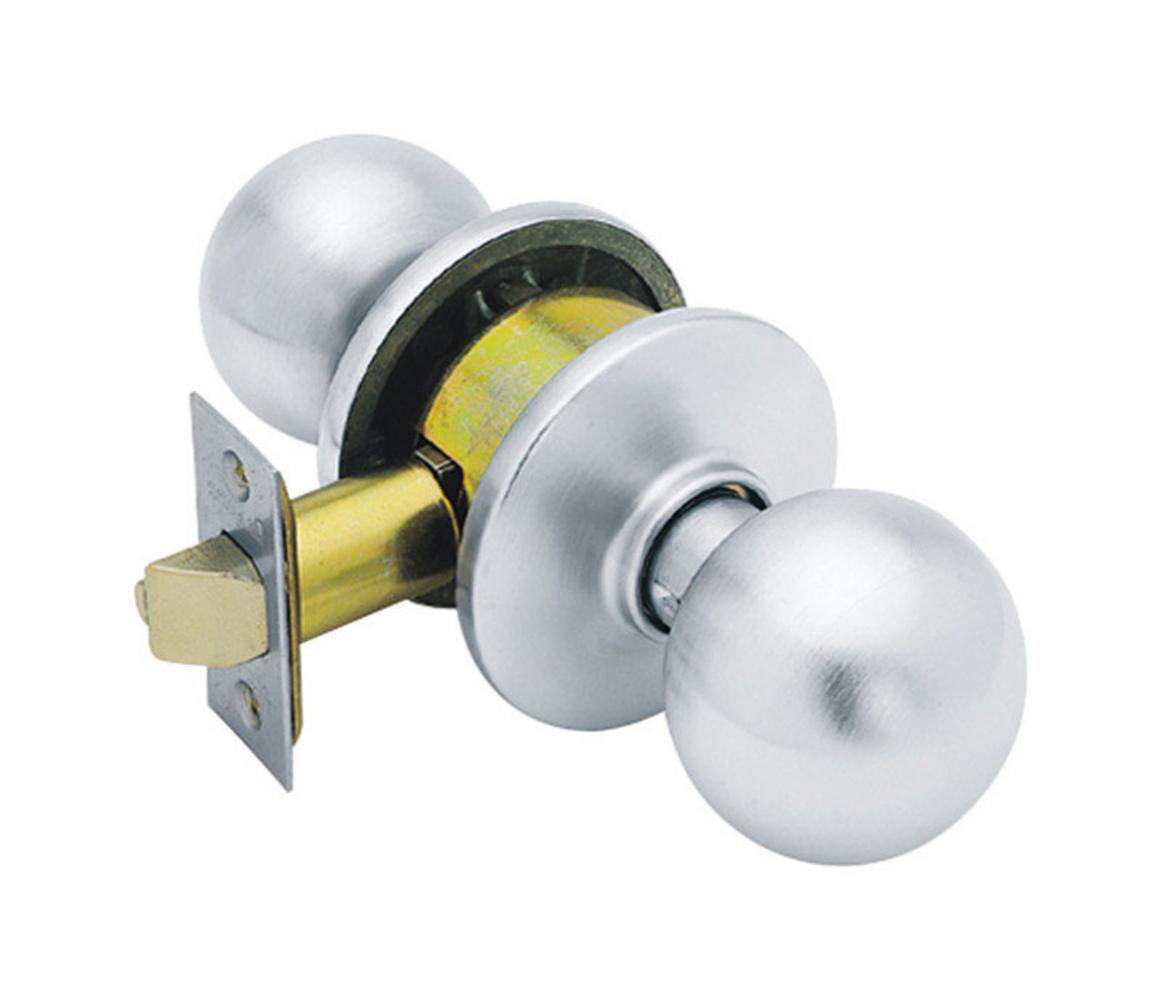 Schlage Orbit Satin Chrome Steel Passage Lockset ANSI Grade 2 13/4 in