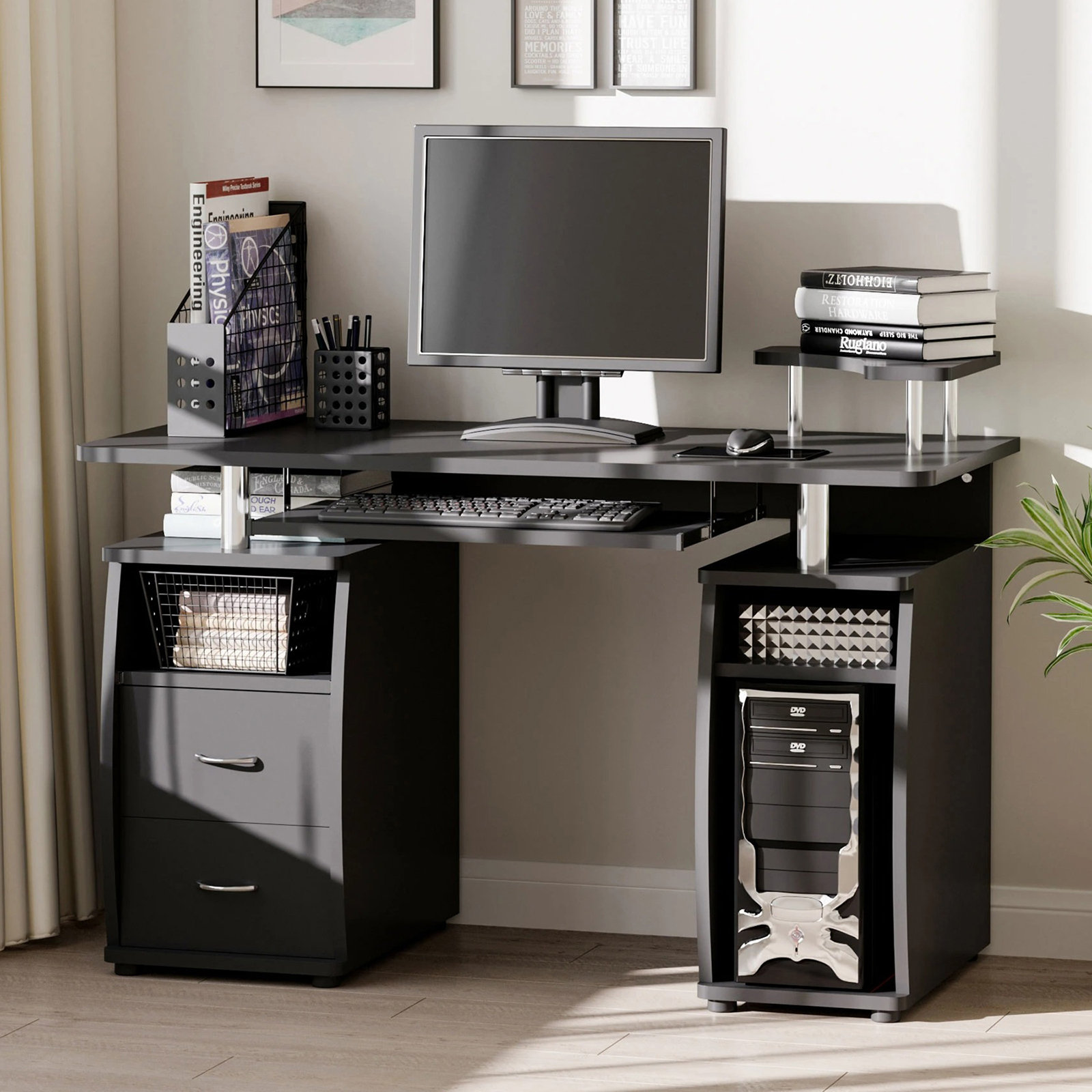 17 Stories Jiachen 120Cm W Rectangular Computer Desk Wayfair.co.uk