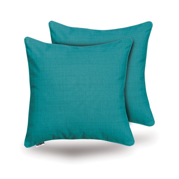 Throw PILLOW COVER 12x20" Turquoise Blue Linen Lumbar Decorative Cushion Case US 