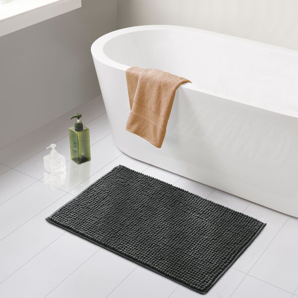 Large Non Slip Rubber Bath Mats Extra Water Absorbent Bathroom Shower Mat Rugs 