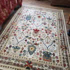 Lark Manor Dimmitt Performance Light Brown/Cream Rug & Reviews | Wayfair