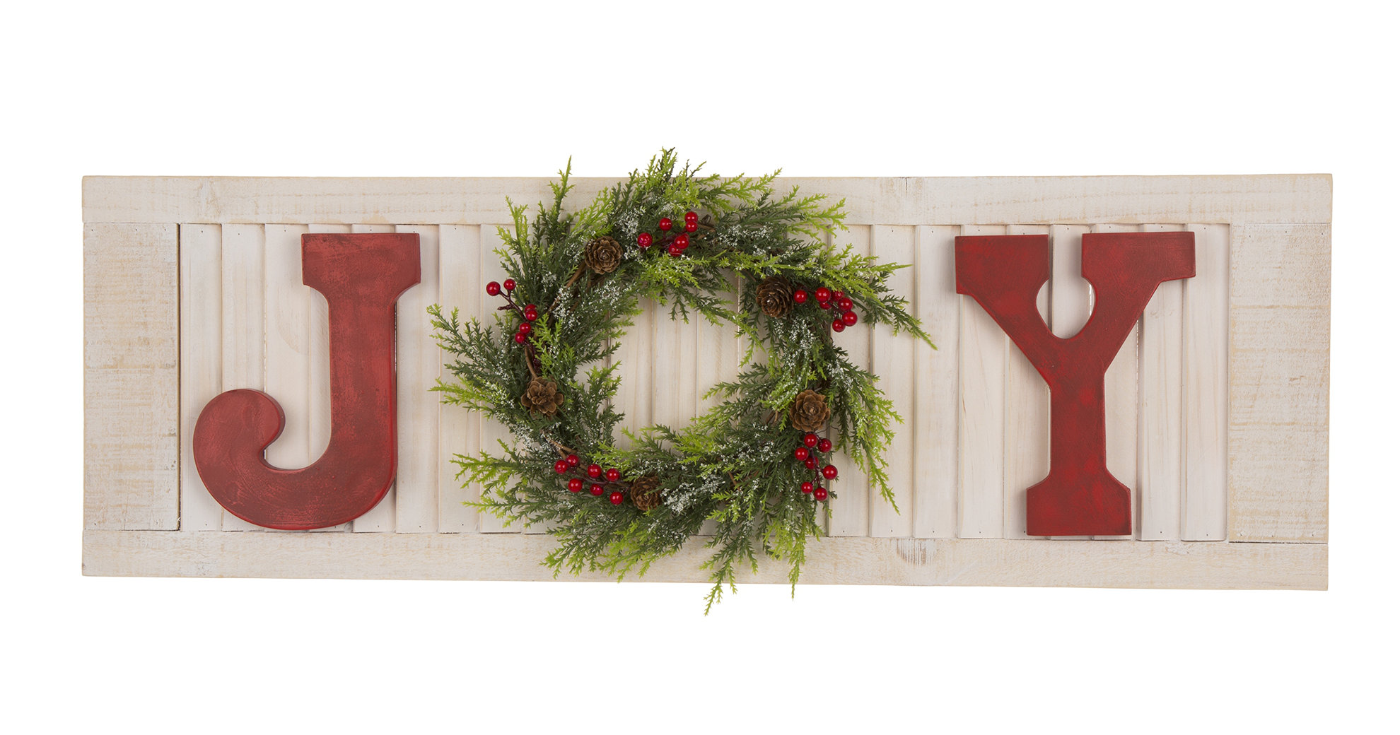The Holiday Aisle® Wooden Joy Sign & Reviews Wayfair
