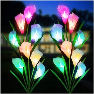 Solar Powered Peach Blossom String Lights 30 LED Multi Colored 8 Modes 