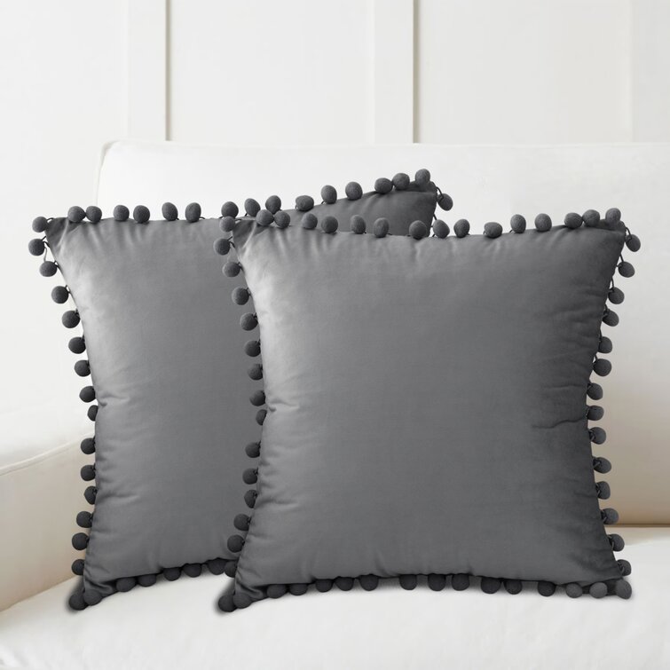 Gray & White Geometric Throw Cover Pillow Cushion Square Case Decor Dazzling Lot 