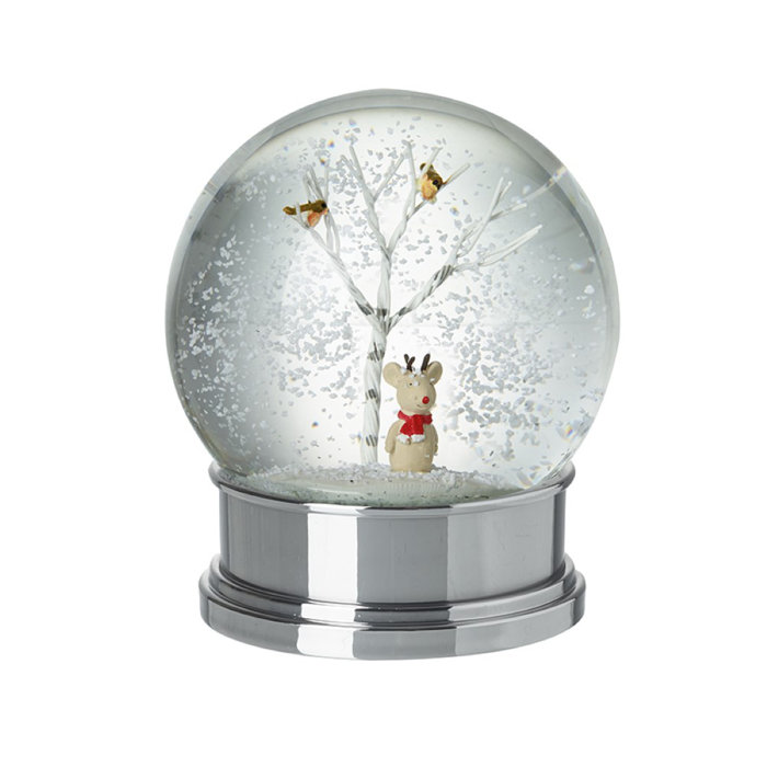 The Seasonal Aisle Mouse and Tree Snow Globe & Reviews | Wayfair.co.uk