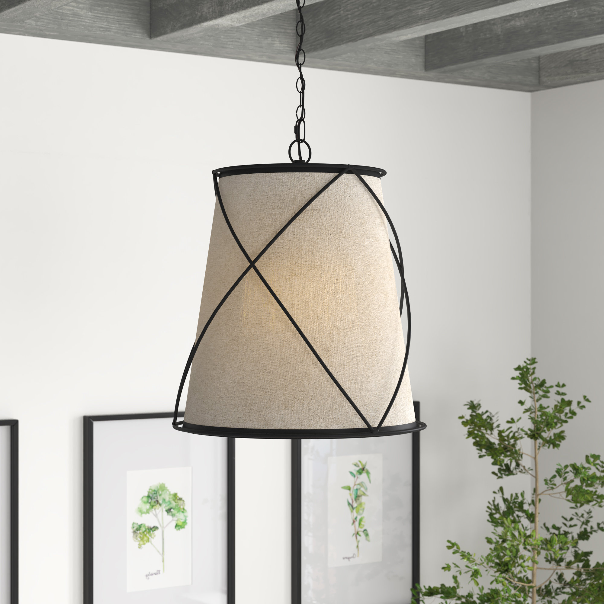 Laurel Foundry Modern Farmhouse Westerfield 1 Light Shaded Empire