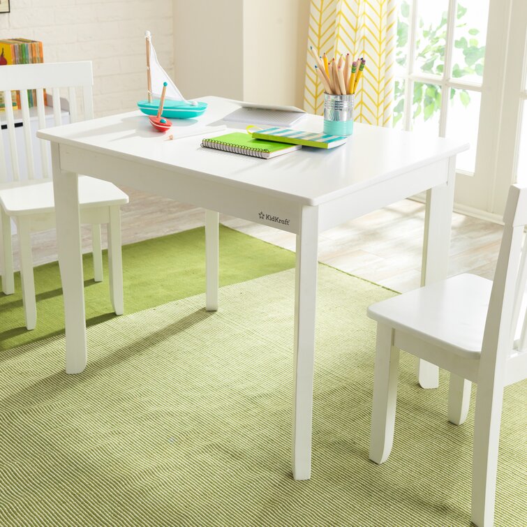 Kidkraft KidKraft Children’s Table and Chair Set White and Natural Home Kids Furniture 