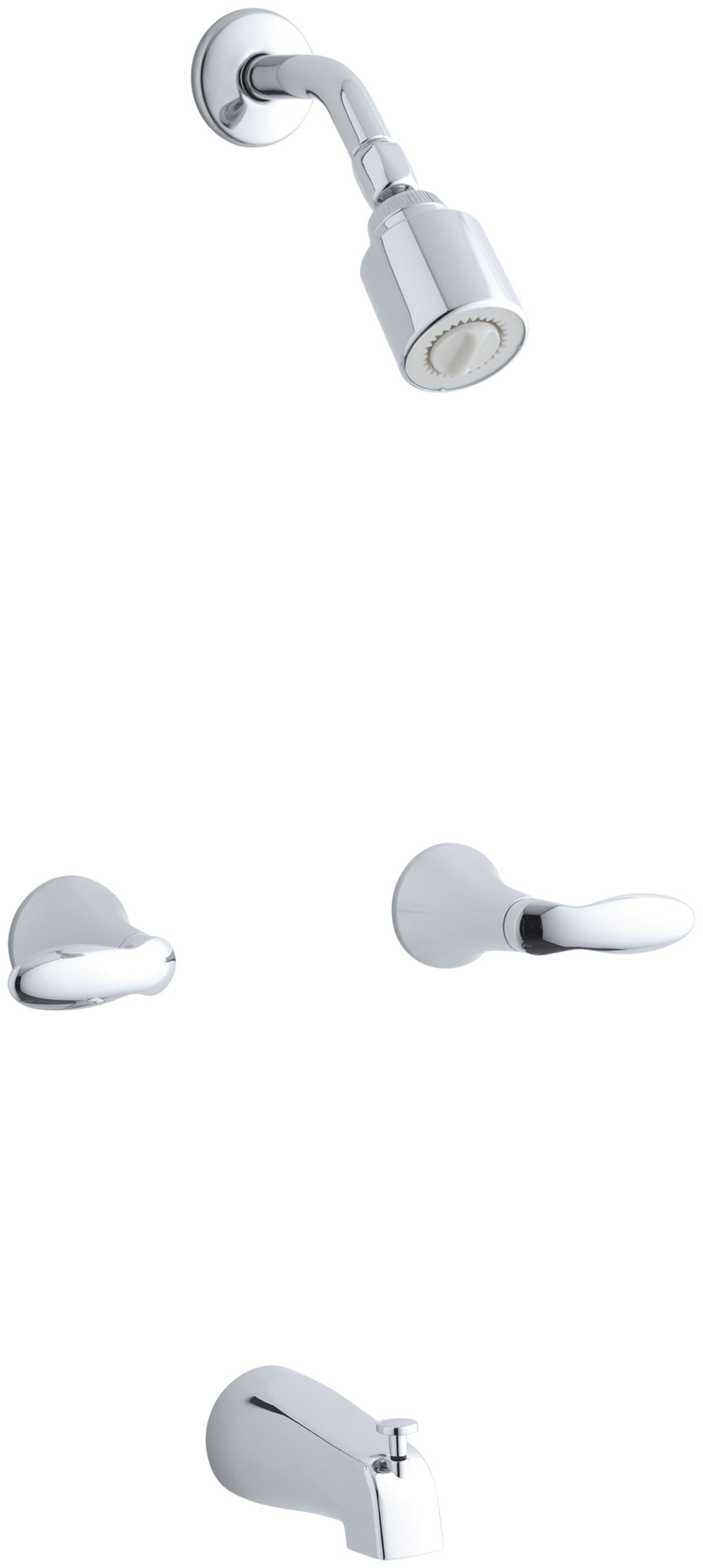 Kohler Coralais Bath/Shower Trim Set with Lever Handles and Slip-Fit ...