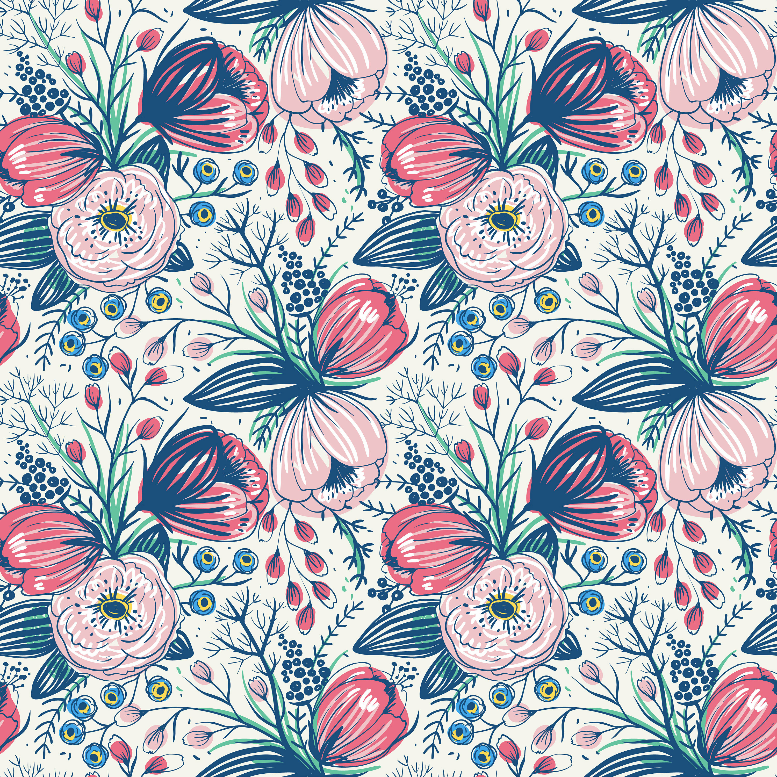 Gracie Oaks Aayon Peel & Stick Floral Wallpaper | Wayfair