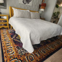 Bungalow Rose Depew Machine Woven / Power Loomed Performance Orange ...