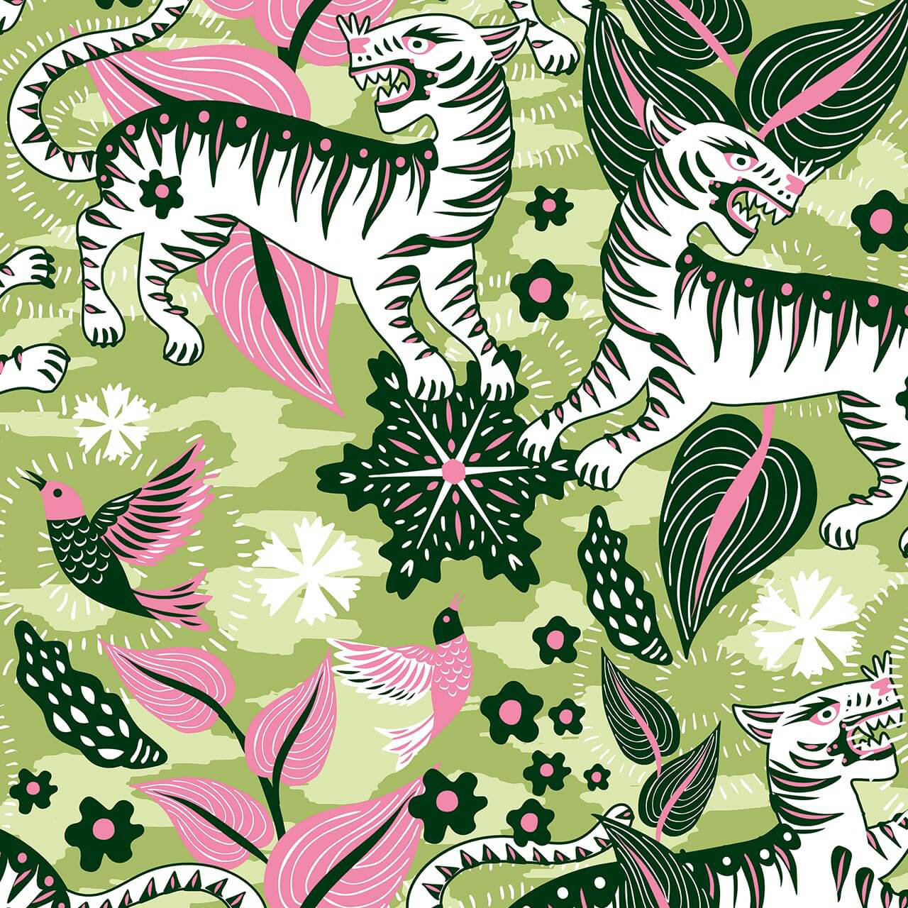 Bungalow Rose Dresean Animal Print Wallpaper Wayfair