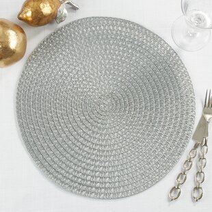 4x Creative Tops Gold Impressions Pack Of 4 Premium Round Placemats 