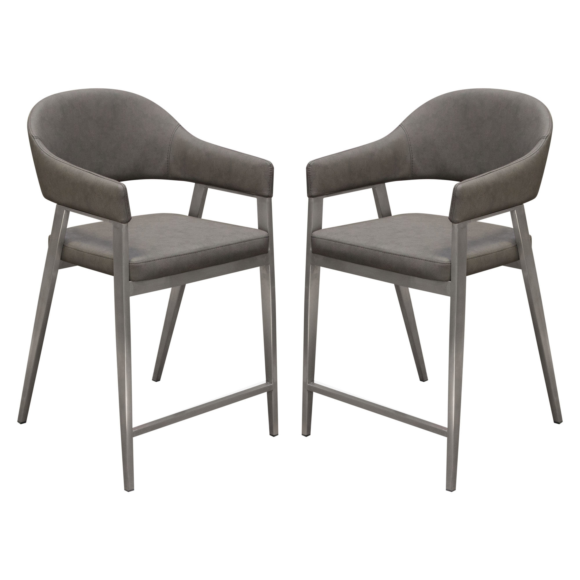 Diamond Sofa Adele Counter Height Chairs Set Of (2) 24'' Counter Stool