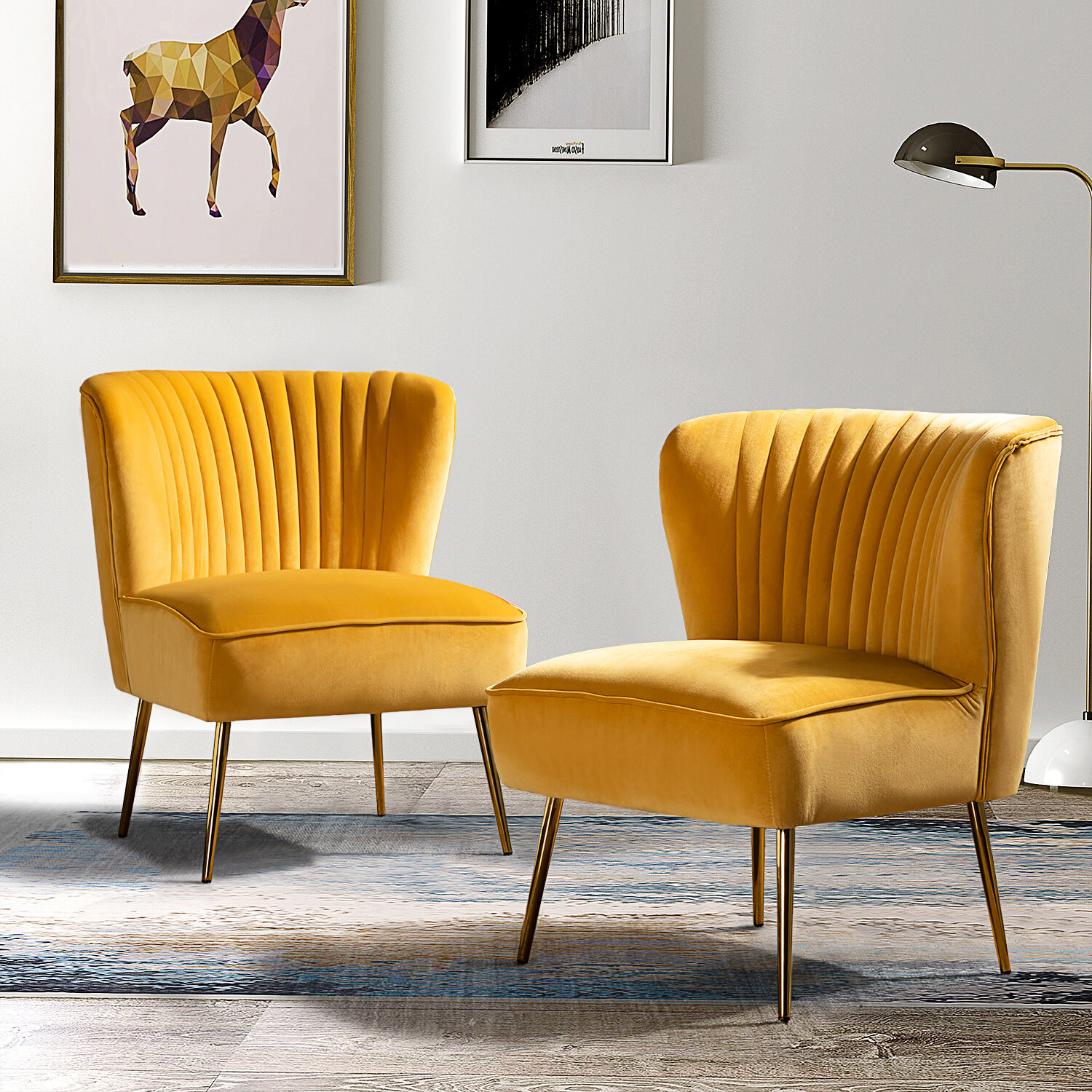 Euclid 26” Wide Tufted Side Chair