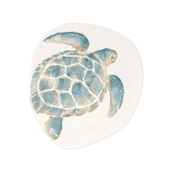 Sea Turtle Bowl 8.5" Better Homes Melamine Sealife Beach Dinnerware New! 