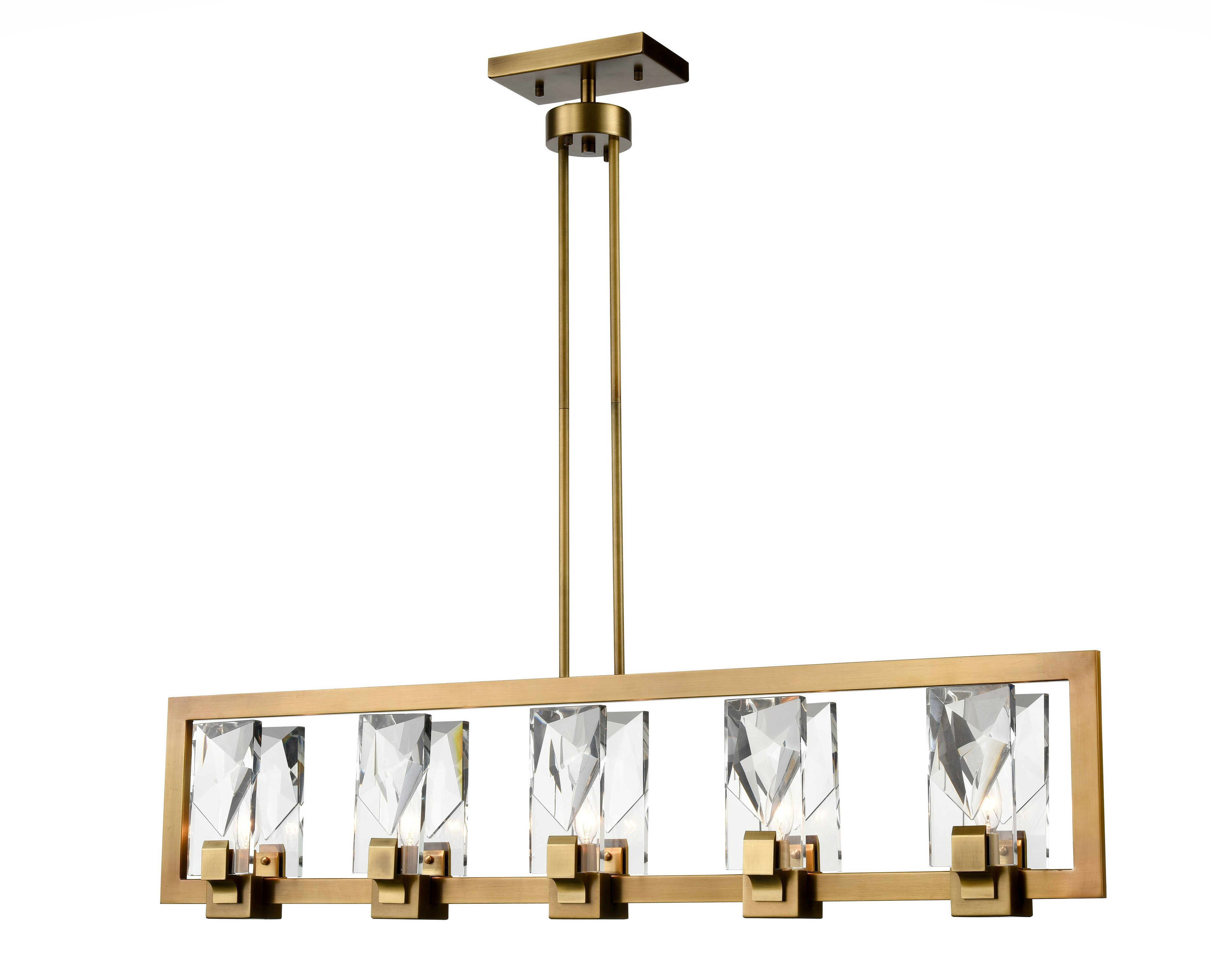 Everly Quinn 5 Light Kitchen Island Square/Rectangle Pendant Wayfair