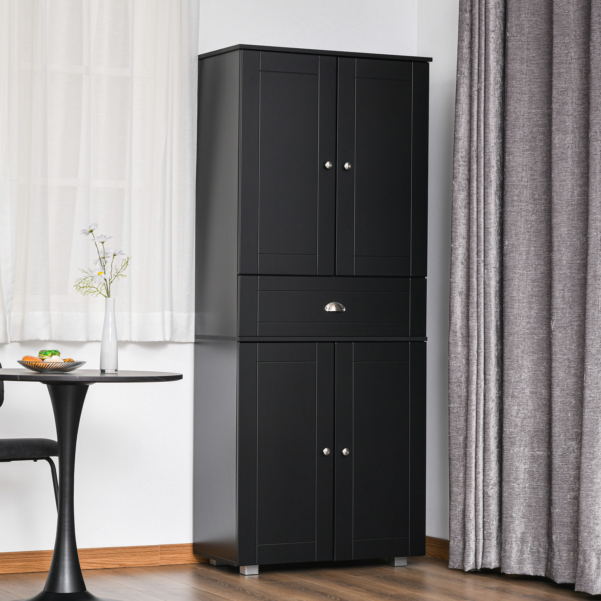 Red Barrel Studio 71" Freestanding Kitchen Pantry Storage Cupboard ...